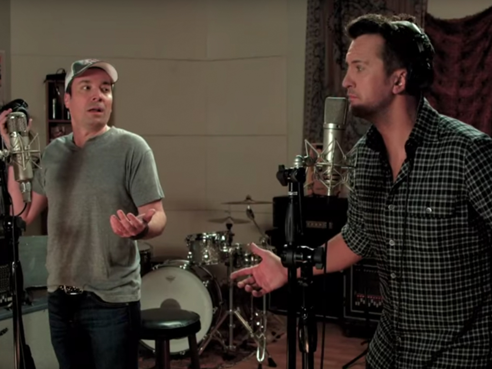 Gyro Heroes: Watch Luke Bryan and Jimmy Fallon Sing the Praises of Lamb Meat in Hilarious Video